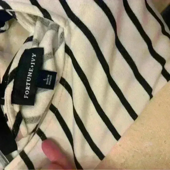 Fortune & Ivy Tie Back Striped Dress from Stitch Fix Size Large - Picture 6 of 6